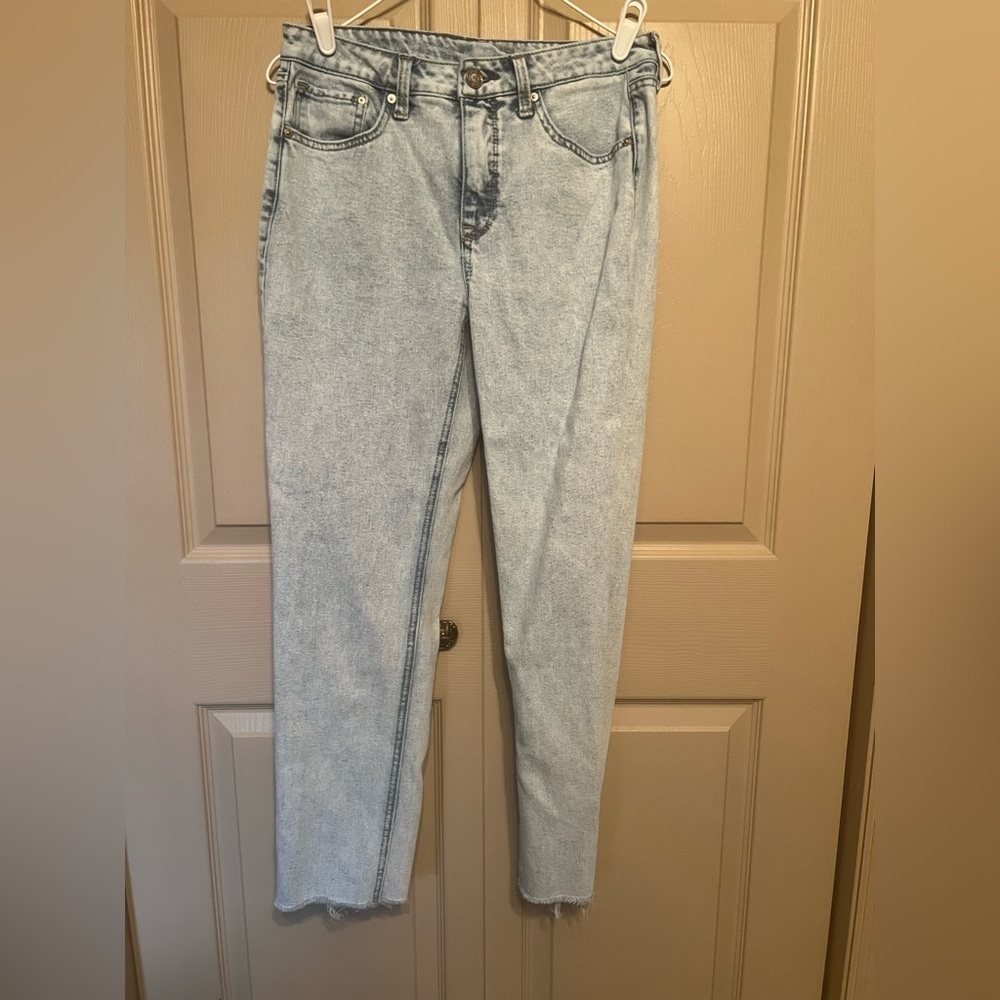Seven7 Blue Straight Leg Jeans